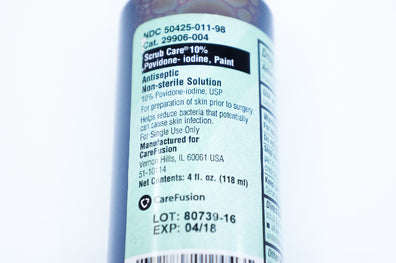 Carefusion 29906-004 Scrub Care 10%, Povidone-Iodine, Paint, Antiseptic (x)